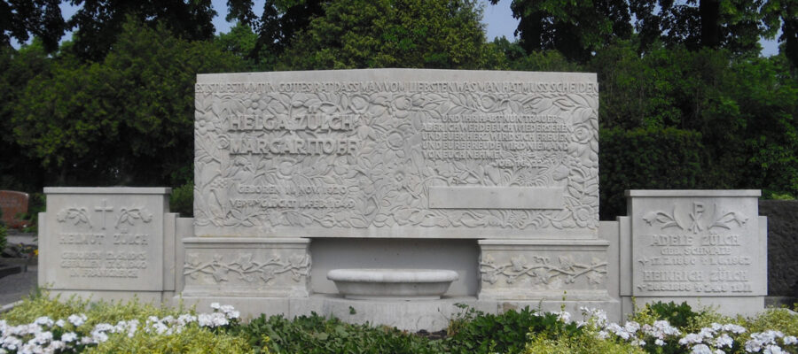 Grab von Helga Zülch-Margitoff auf dem Friedhof Hoevel
