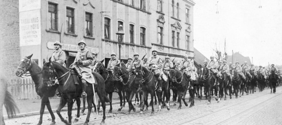 Französische Kavallerie in Buer 1923